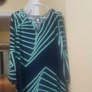 Three quarter sleeve dress